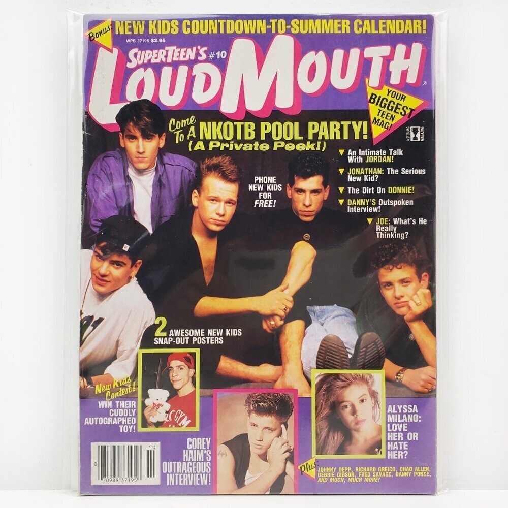 New Kids on Block Super Teen's Loud Mouth Magazine NKOTB 1990 Wear Unread Stock